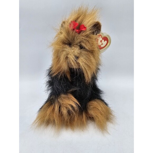 Ty Classic Yappy Yorkie Yorkshire Terrier Puppy Dog Stuffed Plush 12” 1997 Vtg - Picture 1 of 11